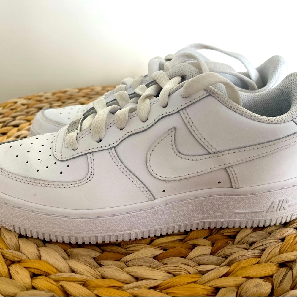 Nike White Leather Air Force 1’s